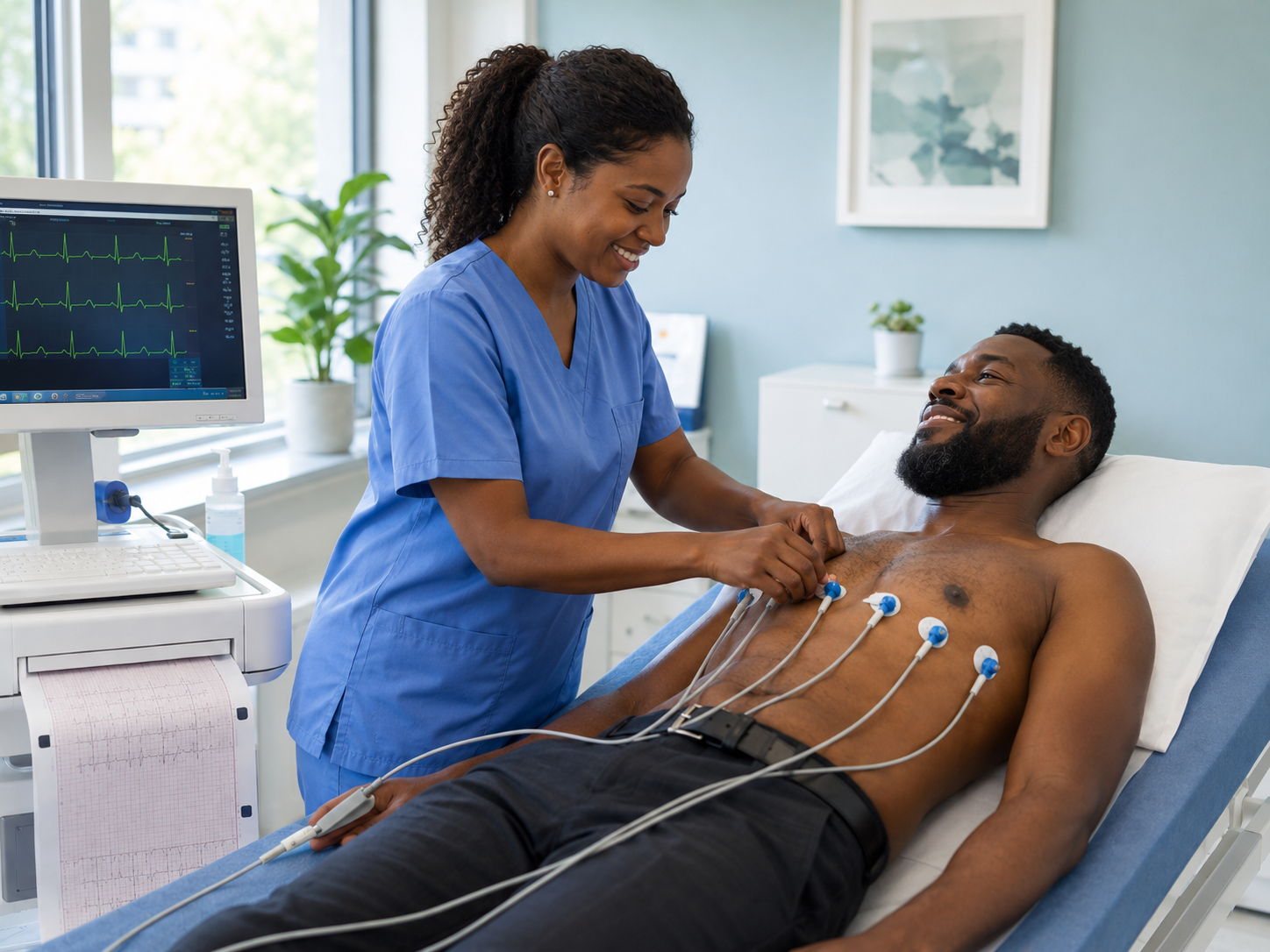 ECG heart rhythm testing at Anagen Healthcare